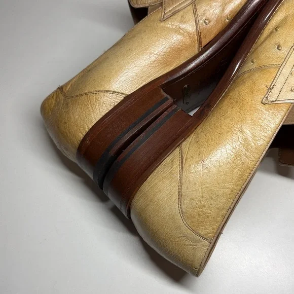 Mezlan Platinum Ostrich Quill Penny Loafers Men’s Size US 10.5 M - Picture 13 of 16